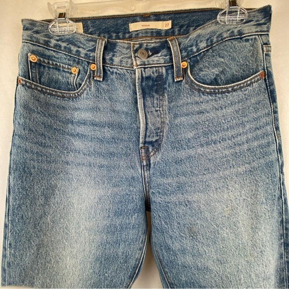 Levi’s Wedgie Straight Leg Ankle Denim Jean 27W 27L Medium Wash Flawless - Picture 16 of 16